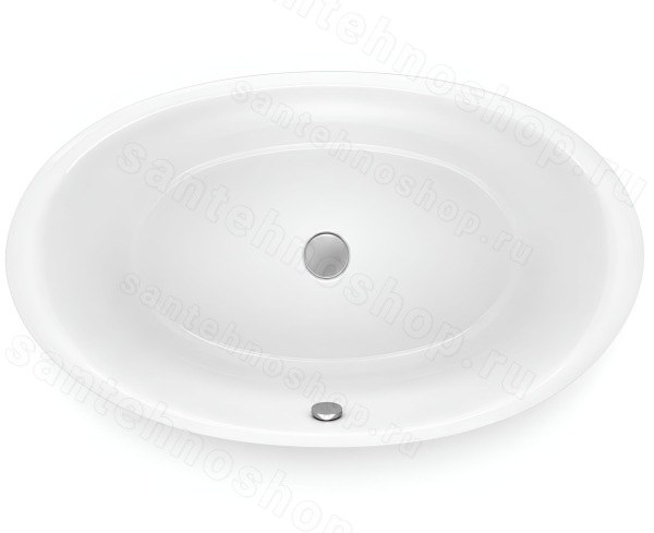 Стальная ванна Bette Eve Oval 6043-000PLUS 180x100 c шумоизоляцией 180x100 c шумоизоляцией, белая