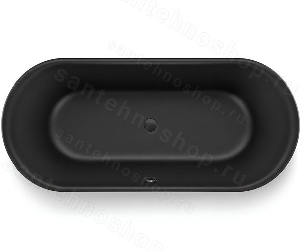 Стальная ванна Bette Lux Oval 3467-035PLUS 190x90 c шумоизоляцией 190x90 c шумоизоляцией, черная матовая