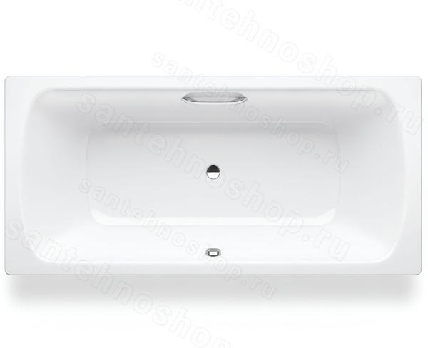 Стальная ванна Laufen Pro 2.2795.3.600.040.1 180x80 с ручками 180x80 с ручками шумоизоляцией, белая