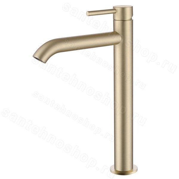 Смеситель для раковины Abber Wasser Kreis AF8111G, золото матовое, золото матовое
