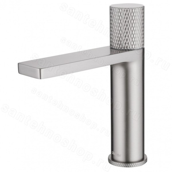 Смеситель для раковины Abber Rund AF8710SP, сталь брашированная, сталь брашированная