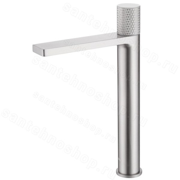 Смеситель для раковины Abber Rund AF8711SP, сталь брашированная, сталь брашированная