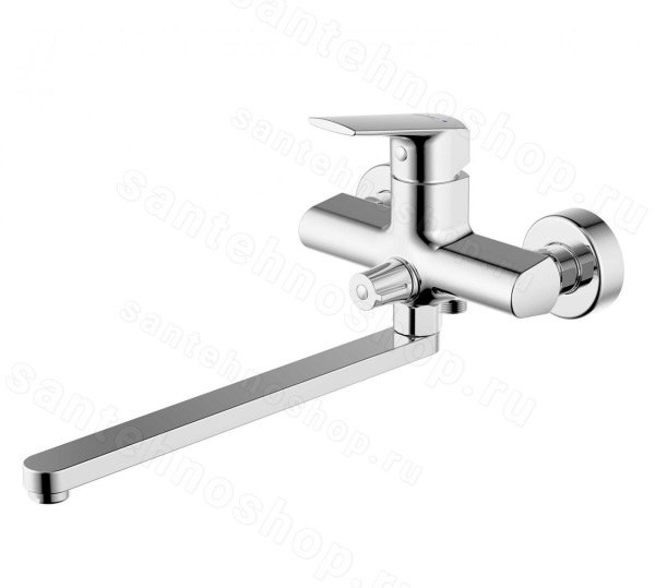 Смеситель для ванны Bravat Real F6121179CP-01L, хром, хром