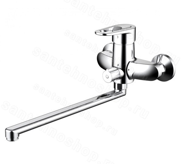 Смеситель для ванны Bravat Loop F6124182CP-02L-RUS, хром, хром