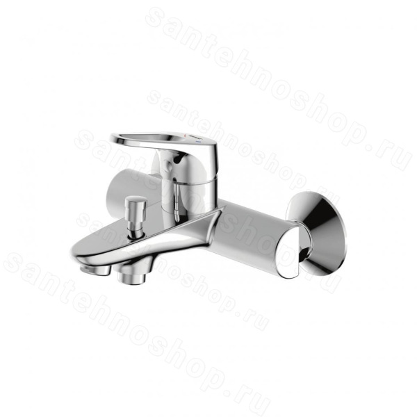 Смеситель для ванны Bravat Drop-d F648162C-01, хром, хром