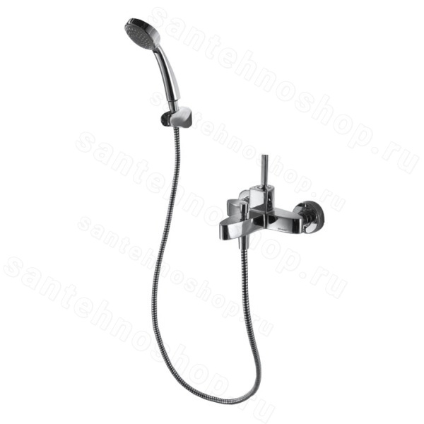 Смеситель для ванны Bravat Spring F679113C-B с лейкой, хром с лейкой, хром