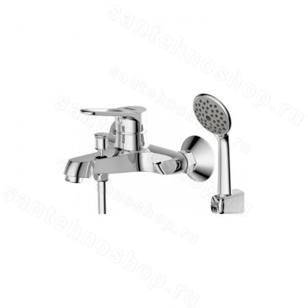 Смеситель для ванны Bravat Eco-d F693158C-B с лейкой, хром с лейкой, хром