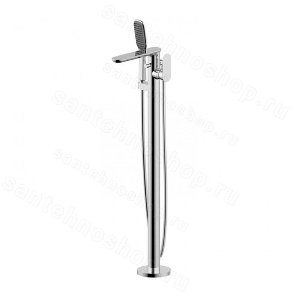 Напольный смеситель для ванны Bravat Gina F665104C-B3-ENG, хром, хром