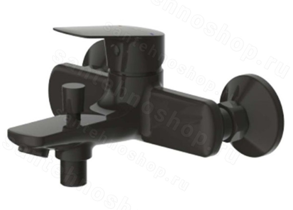 Смеситель для ванны Bravat Rhein F6429564BW-01-ENG, черный матовый, черный матовый