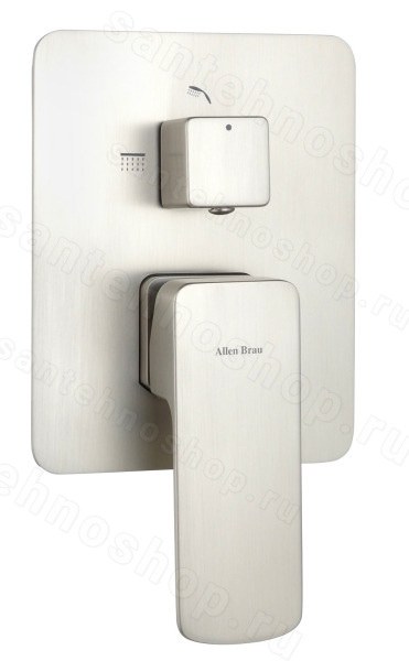 Встраиваемый смеситель для ванны Allen Brau Infinity 5.21014-BN, никель брашированный