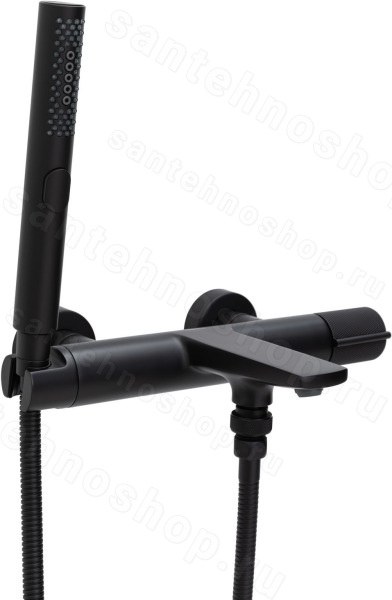 Смеситель для ванны Allen Brau Liberty 5.33006-31 с лейкой, черный матовый