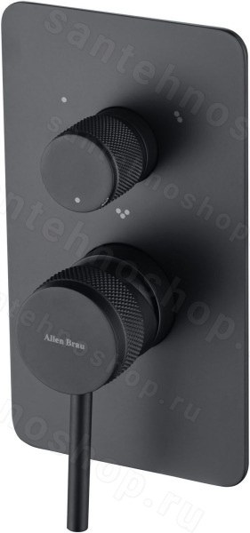 Встраиваемый смеситель для ванны Allen Brau Priority 5.31A11-31, черный матовый