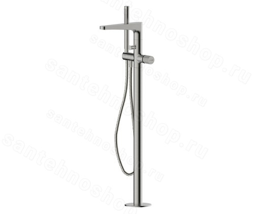 Напольный смеситель для ванны WasserKraft Tauber 6400 6421 с лейкой, никель