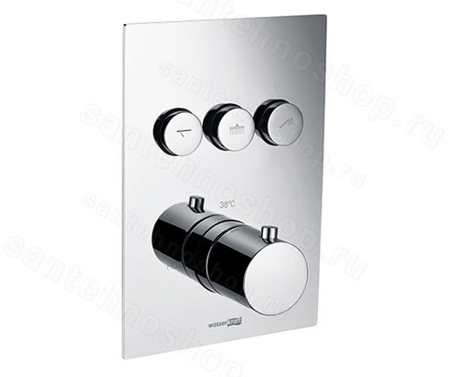 Встраиваемый смеситель для ванны WasserKraft Neime 1900 1944 с лейкой, хром