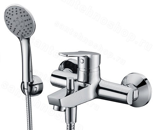 Смеситель для ванны WasserKraft Rhin 4400 4401 с лейкой, хром