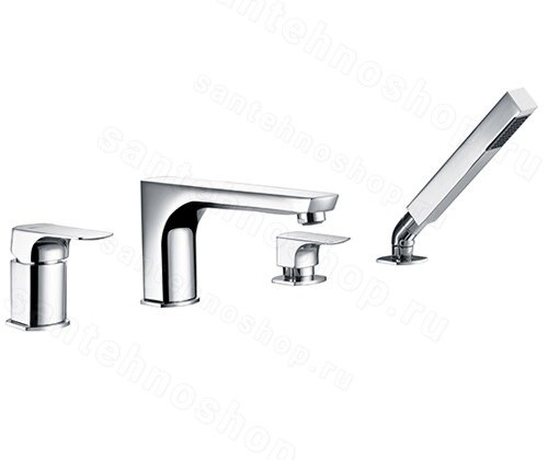 Смеситель на борт ванны WasserKraft Salm 2700 2755 с лейкой, хром