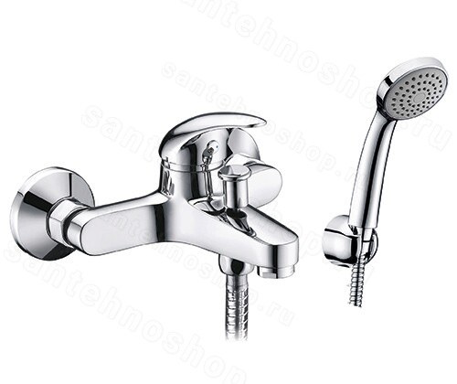 Смеситель для ванны WasserKraft Isen 2600 2601 с лейкой, хром