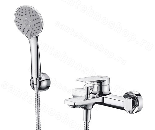 Смеситель для ванны WasserKraft Lopau 3200 3201 с лейкой, хром