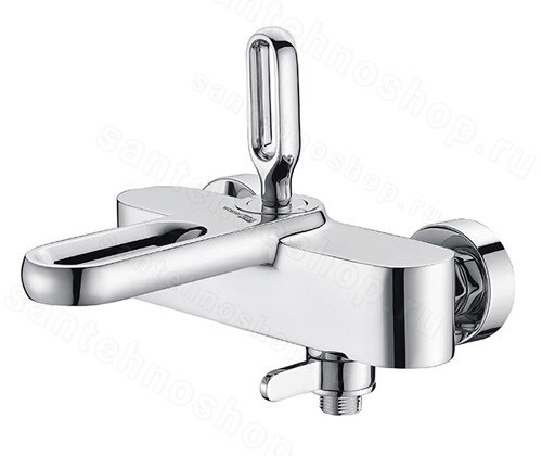 Смеситель для ванны WasserKraft Kammel 1800 1801 с лейкой, хром