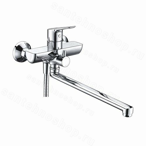 Смеситель для ванны WasserKraft Lippe 4500 4502L с лейкой, хром