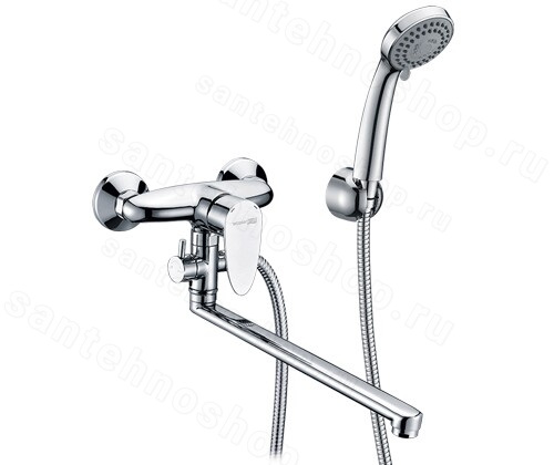 Смеситель для ванны WasserKraft Leine 3500 3502L с лейкой, хром