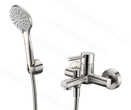 Смеситель для ванны WasserKraft Wern 4200 4201 с лейкой, никель