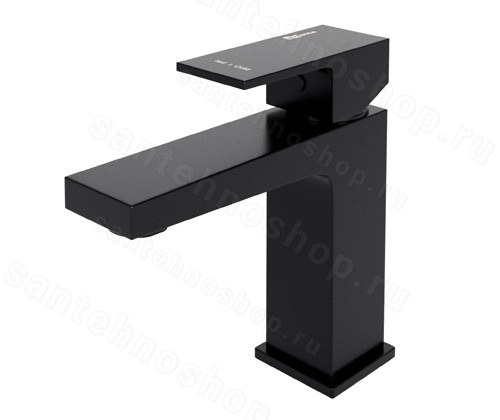 Смеситель для раковины WasserKraft Abens 2003, черный матовый
