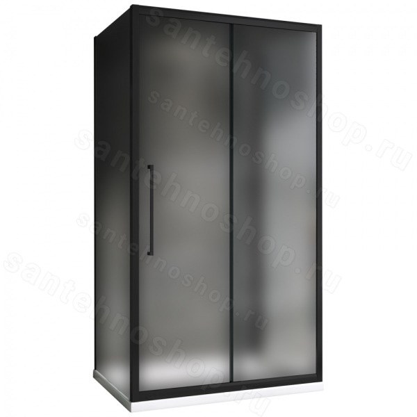 Душевой уголок Abber Schwarzer Diamant AG30100BMH-S80BM-S80BM 100x80 ра 100x80 раздвижной, профиль черный