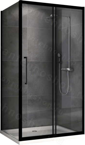 Душевой уголок Abber Schwarzer Diamant AG30100BH-S90B 100x90 раздвижной 100x90 раздвижной, профиль черный
