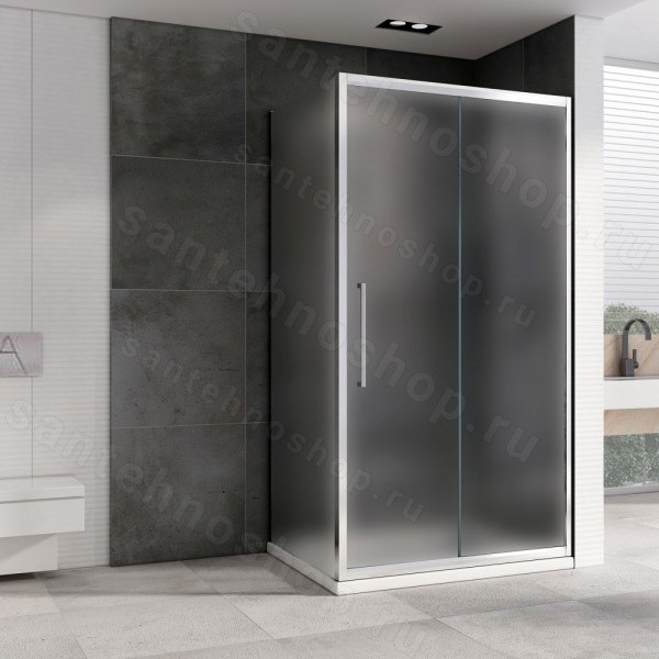 Душевой уголок Abber Schwarzer Diamant AG30160MH-S80M 160x80 раздвижной 160x80 раздвижной, профиль хром