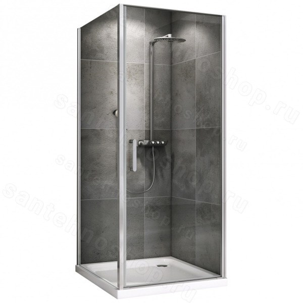 Душевой уголок Abber Sonnenstrand AG04080-S100 80x100 распашной, профил 80x100 распашной, профиль хром