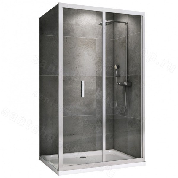 Душевой уголок Abber Sonnenstrand AG07100-S75 100x75 складной, профиль 100x75 складной, профиль хром