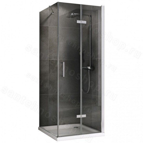 Душевой уголок Abber Zart AG08100P-S101 100x100 складной, профиль хром 100x100 складной, профиль хром
