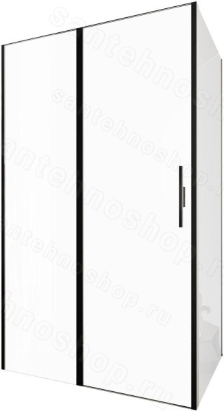 Душевой уголок Allen Brau Priority 3.31009.BBA+3.31015.BBA 120x80, профиль ч, профиль черный