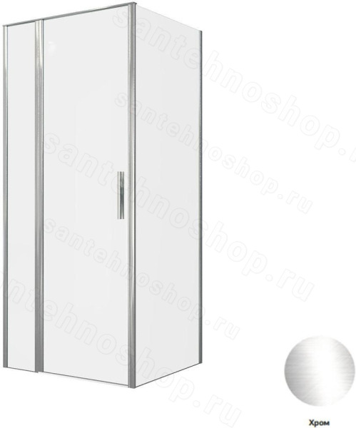 Душевой уголок Allen Brau Priority 3.31025.00+3.31040.00 90x80, профиль хром, профиль хром