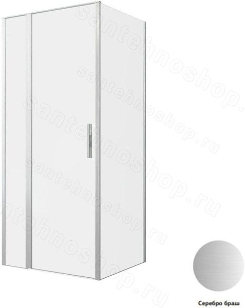 Душевой уголок Allen Brau Priority 3.31026.BA+3.31041.BA 90x80, профиль сере, профиль серебро