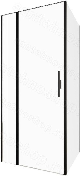 Душевой уголок Allen Brau Priority 3.31003.BBA+3.31018.BBA 90x90, профиль че, профиль черный