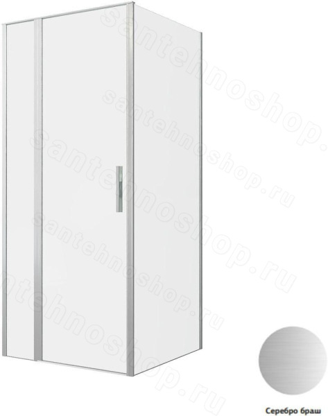 Душевой уголок Allen Brau Priority 3.31026.BA+3.31044.BA 90x90, профиль сере, профиль серебро