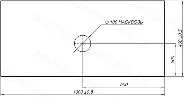 Столешница Allen Brau Infinity 1.21012.M 100x46 из керамогранита, мрамор 100x46 из керамогранита, мрамор