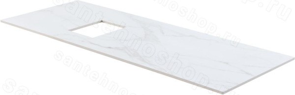 Столешница Allen Brau Infinity 1.21015.M 120x46 из керамогранита, l мрамор 120x46 из керамогранита, l мрамор