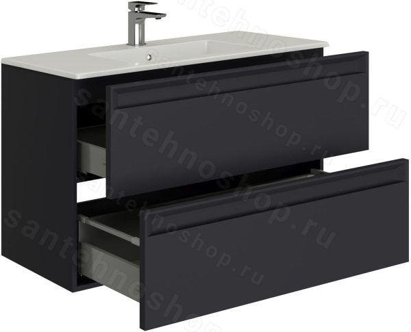 Тумба под раковину Allen Brau Eclipse 1.E1003.AM 100x46 2.0 антрацит матовый антрацит матовый