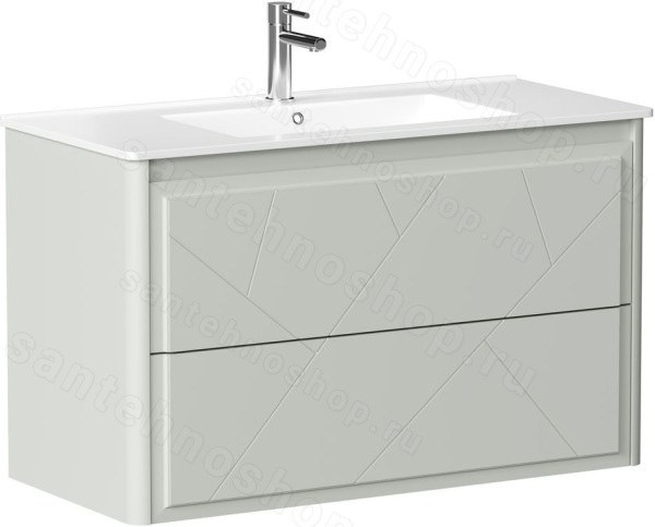 Тумба под раковину Allen Brau Paris 1.360002.PWM 100x46 папирус матовый 100x46 папирус матовый