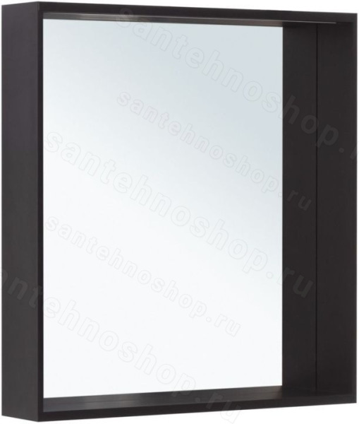 Зеркало с подсветкой Allen Brau Reality 70 1.32017.BB 70x75, черный брашированный 70x75, черный брашированный