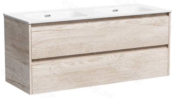 Тумба под раковину Sancos Libra LB120-2EG 120x45 подвесная, дуб галифакс натуральный 120x45 подвесная, дуб галифакс натуральный