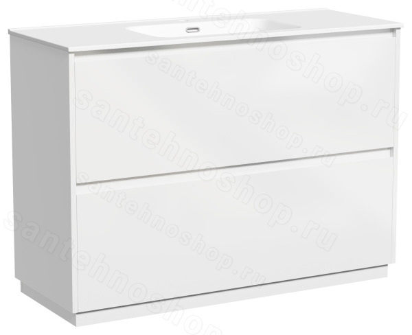 Тумба под раковину Sancos Libra Floor LB120F-1W 120x45 напольная, белый глянец 120x45 напольная, белый глянец
