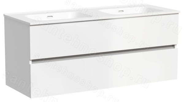 Тумба под раковину Sancos Urban UR120-2W 120x45 подвесная, белый глянец 120x45 подвесная, белый глянец