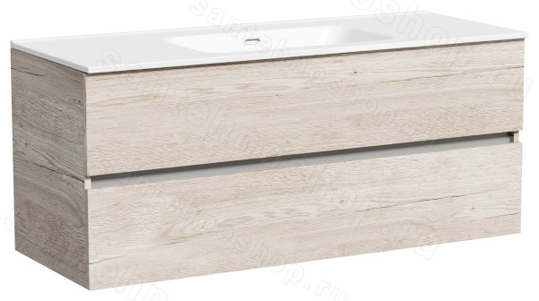 Тумба под раковину Sancos Urban UR120-1EG 120x45 подвесная, дуб галифакс натуральный 120x45 подвесная, дуб галифакс натуральный