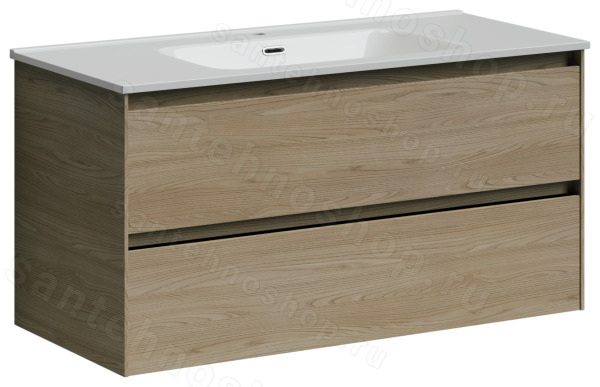 Тумба под раковину Sancos Cento CN100KE 100x45 подвесная, doha soft 100x45 подвесная, doha soft