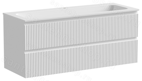 Тумба под раковину Sancos SNOB R SNR120W 119.5x44.5 белый матовый 119.5x44.5 белый матовый