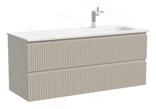 Тумба под раковину Sancos SNOB R SNR120RCE 119.5x44.5 бежевый матовый 119.5x44.5 бежевый матовый